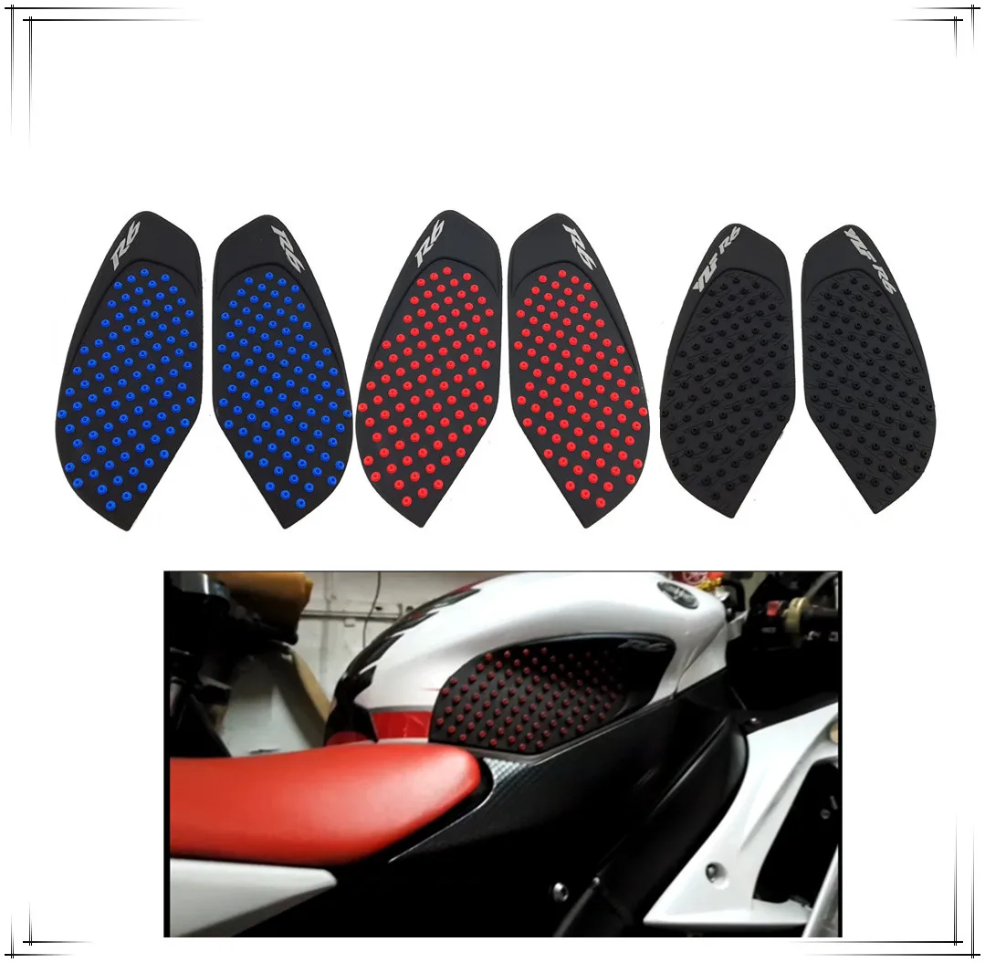 Противоскользящие коврики для бака мотоцикла Yamaha R6 2008 - 2015 3M газовые коленные