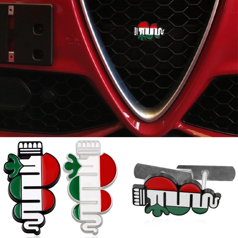 1pcs 3D Quatrefoil delta Car Side Fender Emblem Car Front Grille Badge Rear Trunk Decal For Alfa Romeo Mito Spider GT Giulietta
1pcs 3D Quatrefoil delta Car Side Fender Emblem Car Front Grille Badge Rear Trunk Decal For Alfa Romeo Mito Spider GT Giulietta