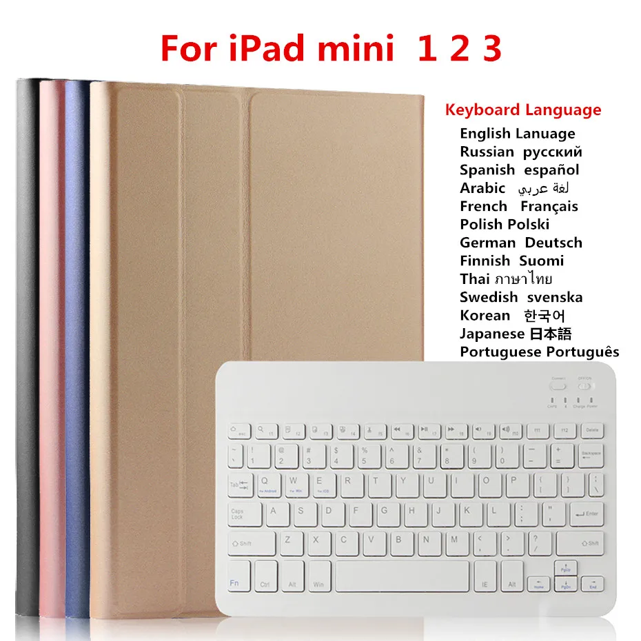 Bluetooth Keyboard Leather Case For iPad Mini 2 Mini 3 Tablet Cover For iPad Mini 3 2 1 Tablet Case
Bluetooth Keyboard Leather Case For iPad Mini 2 Mini 3 Tablet Cover For iPad Mini 3 2 1 Tablet Case
