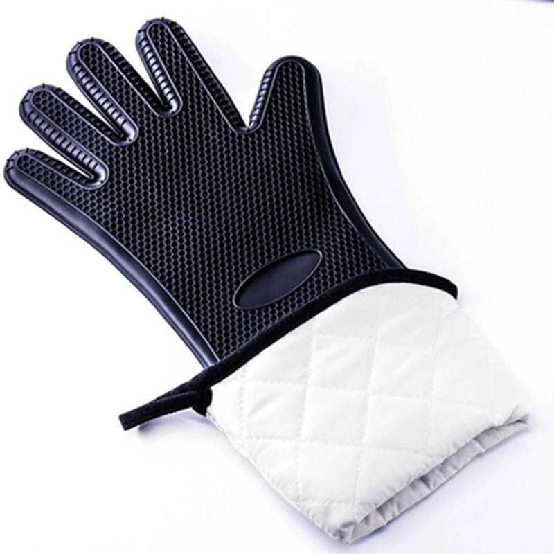 

Microwave Oven Baking Oven Special Anti-scalding Silicone Gloves Thickening Heat Insulation for Baking Kitchen Household Tools