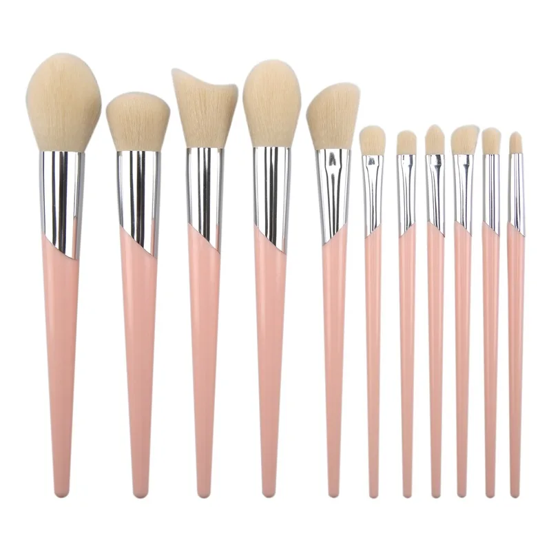 New Arrive 11 pcs Synthetic Hair Makeup Brushes Set Cosmetics Tools Foundation blending blush makeup tool makeup brushes
New Arrive 11 pcs Synthetic Hair Makeup Brushes Set Cosmetics Tools Foundation blending blush makeup tool makeup brushes