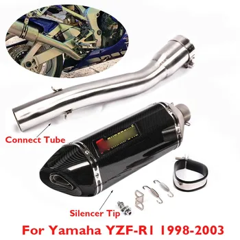 Motorcycle Slip on R1 Exhaust System Muffler Silencer Escape Middle Connector Tube for Yamaha R1 1998 1999 2000 2001 2002 2003
Motorcycle Slip on R1 Exhaust System Muffler Silencer Escape Middle Connector Tube for Yamaha R1 1998 1999 2000 2001 2002 2003