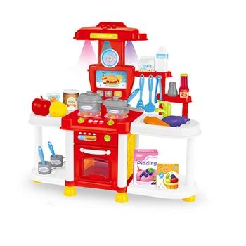 Children Play House Kitchen Toy Set Sound and Light Sound Effects Girl Cooking Cooking Tableware Set
Children Play House Kitchen Toy Set Sound and Light Sound Effects Girl Cooking Cooking Tableware Set