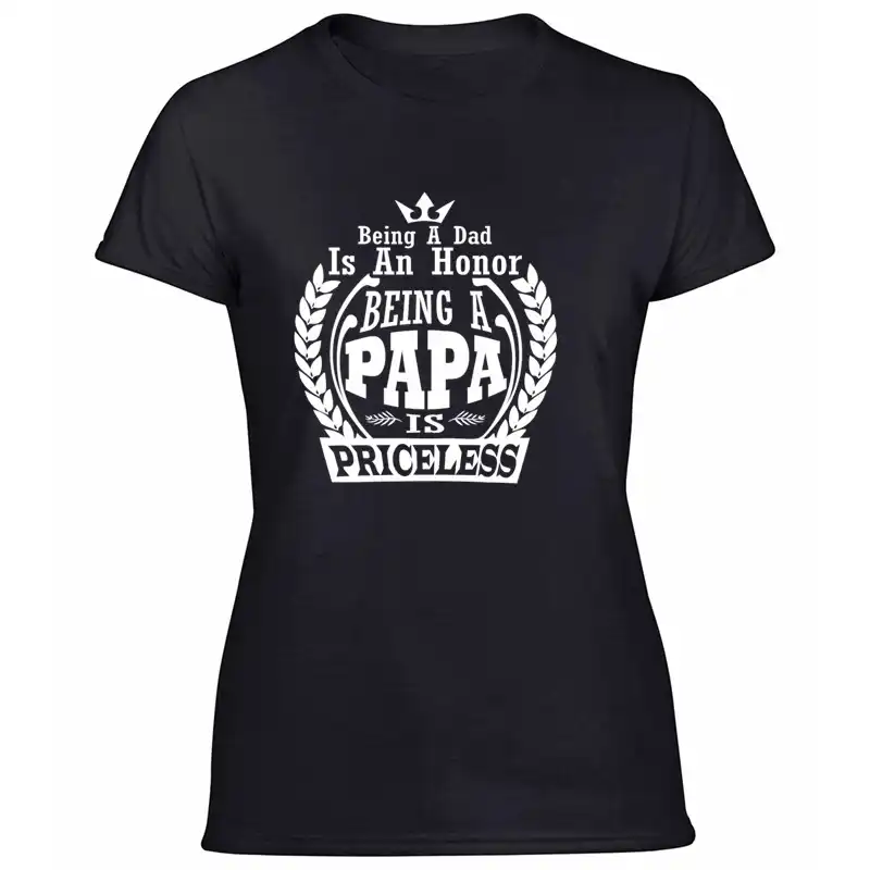 vintage papa is priceless - being a dad is an honor tshirt men