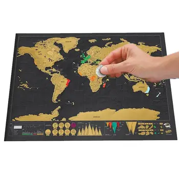 1pcs Deluxe Erase Black World Map Scratch for World Map Personalized Travel Scratch for Map Room Home Decoration Wall Stickers
1pcs Deluxe Erase Black World Map Scratch for World Map Personalized Travel Scratch for Map Room Home Decoration Wall Stickers