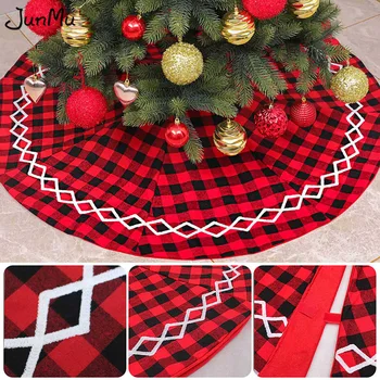 Christmas Tree Skirt Plaid Tree Carpet HQ Rug Base red&black Color Christmas Party Decoration New Year FaldaParaArbol De Navidad
Christmas Tree Skirt Plaid Tree Carpet HQ Rug Base red&black Color Christmas Party Decoration New Year FaldaParaArbol De Navidad