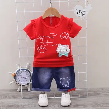 Summer Fashion Infant Newborn Baby Girl Clothes Set Cartoon Cat T shirt Pants 2pcs Baby Girl Outfit Cotton Baby Tracksuit Set
Summer Fashion Infant Newborn Baby Girl Clothes Set Cartoon Cat T shirt Pants 2pcs Baby Girl Outfit Cotton Baby Tracksuit Set