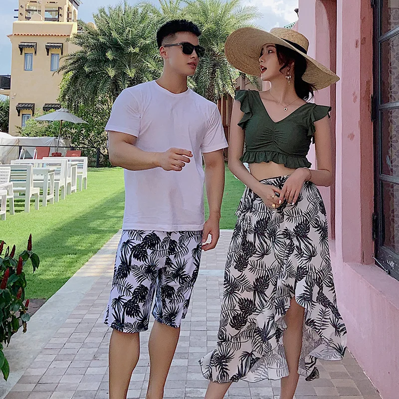Spa Resort Couples Swimwear Sexy Printed Skirt Split Type Bikini Three-piece Set Bathing Suit Fairy MEN'S Beach Shorts
Spa Resort Couples Swimwear Sexy Printed Skirt Split Type Bikini Three-piece Set Bathing Suit Fairy MEN'S Beach Shorts