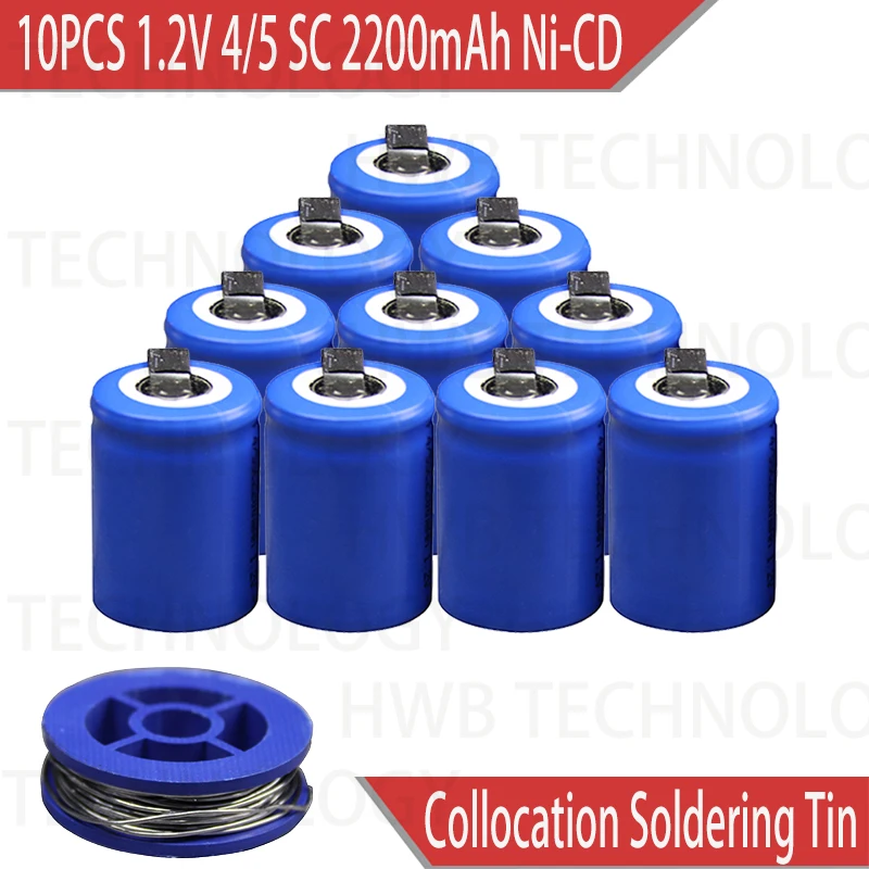 10PCS/lot Ni-Cd 1.2V 2200mAh 4/5 SubC Sub 4/5SC Rechargeable Battery with Tab - Blue Power tools battery Free shipping
10PCS/lot Ni-Cd 1.2V 2200mAh 4/5 SubC Sub 4/5SC Rechargeable Battery with Tab - Blue Power tools battery Free shipping