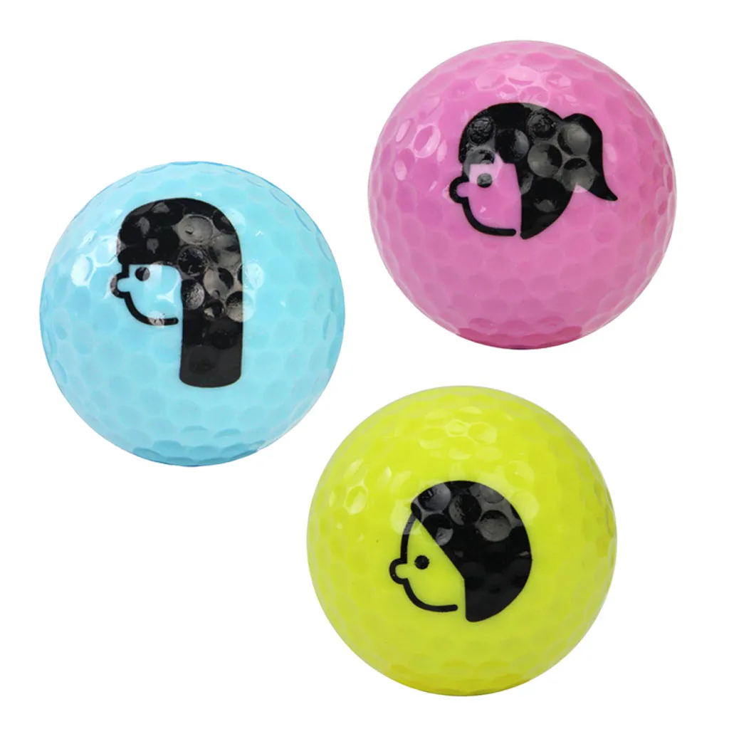 Double Layer Rubber Cute Golf Balls Replacement Golf Balls Beginners Practice Driving Range Training Aid for Indoor/Outdoor Game Double Layer Rubber Cute Golf Balls Replacement Golf Balls Beginners Practice Driving Range Training Aid for Indoor/Outdoor Game