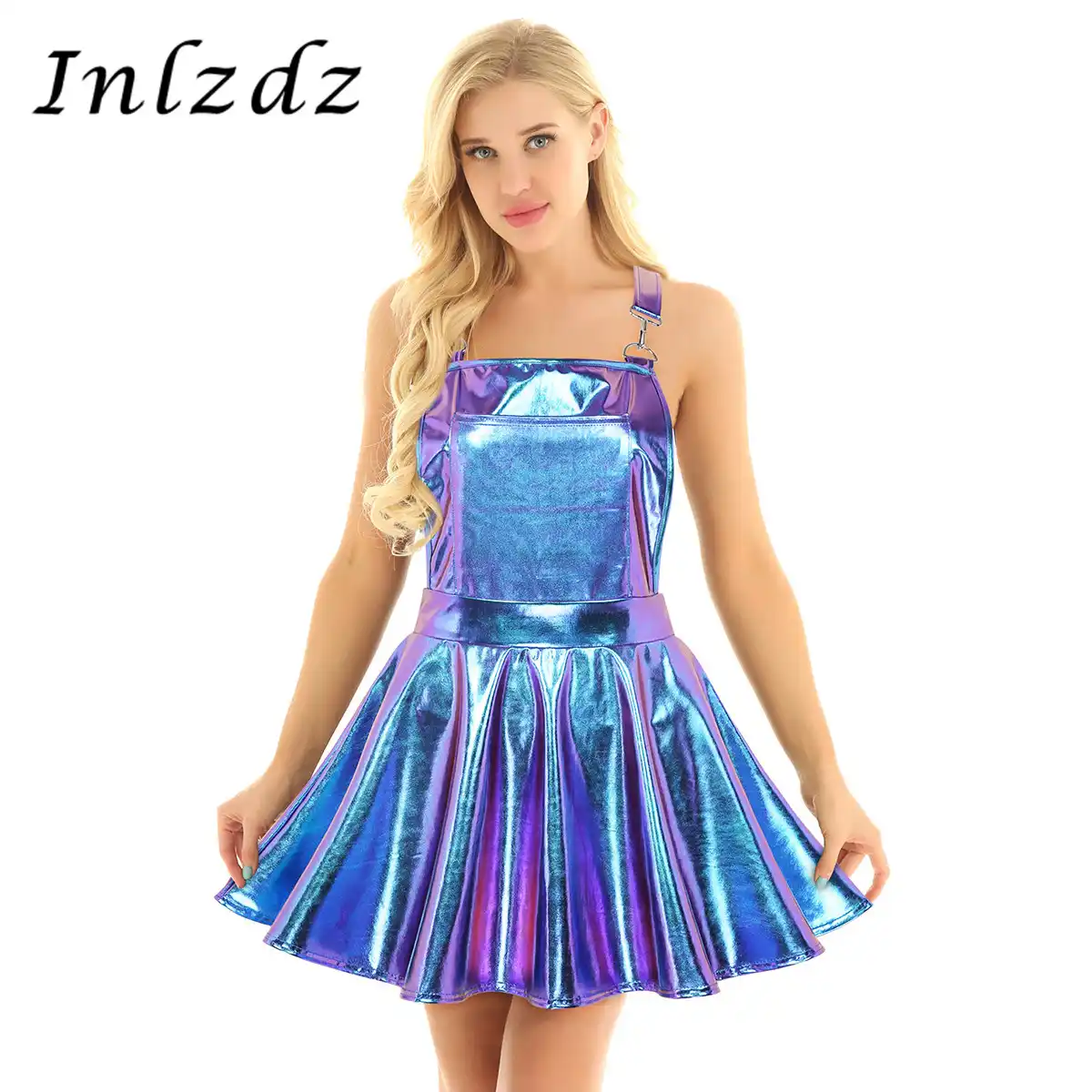 pvc pinafore dress