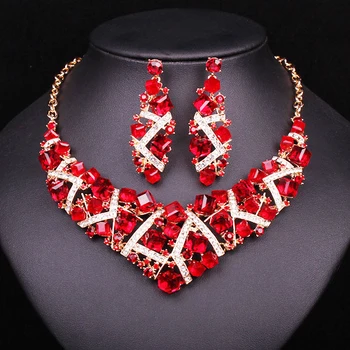 FASHION GEOMETRIC CRYSTAL NECKLACE EARRINGS SET BRIDAL JEWELRY SETS WEDDING PARTY DRESS COSTUME ACCESSORIES GIFTS FOR WOMEN
FASHION GEOMETRIC CRYSTAL NECKLACE EARRINGS SET BRIDAL JEWELRY SETS WEDDING PARTY DRESS COSTUME ACCESSORIES GIFTS FOR WOMEN