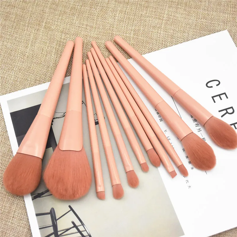 11PCs Makeup Brushes Set Professional Pink Beauty Tool Full Set Beginners Fan-shaped Powder Blending Brush
11PCs Makeup Brushes Set Professional Pink Beauty Tool Full Set Beginners Fan-shaped Powder Blending Brush