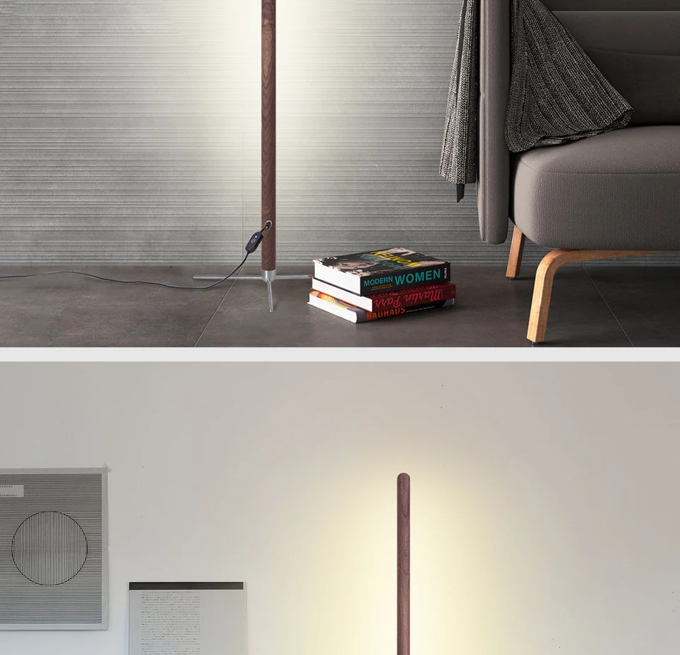 Minimalist Wood Standing Floor Lamp LED Memory Feature Art Decor Light 360° Adjustable Sleek Lamps for Bedroom Living Room Minimalist Wood Standing Floor Lamp LED Memory Feature Art Decor Light 360° Adjustable Sleek Lamps for Bedroom Living Room