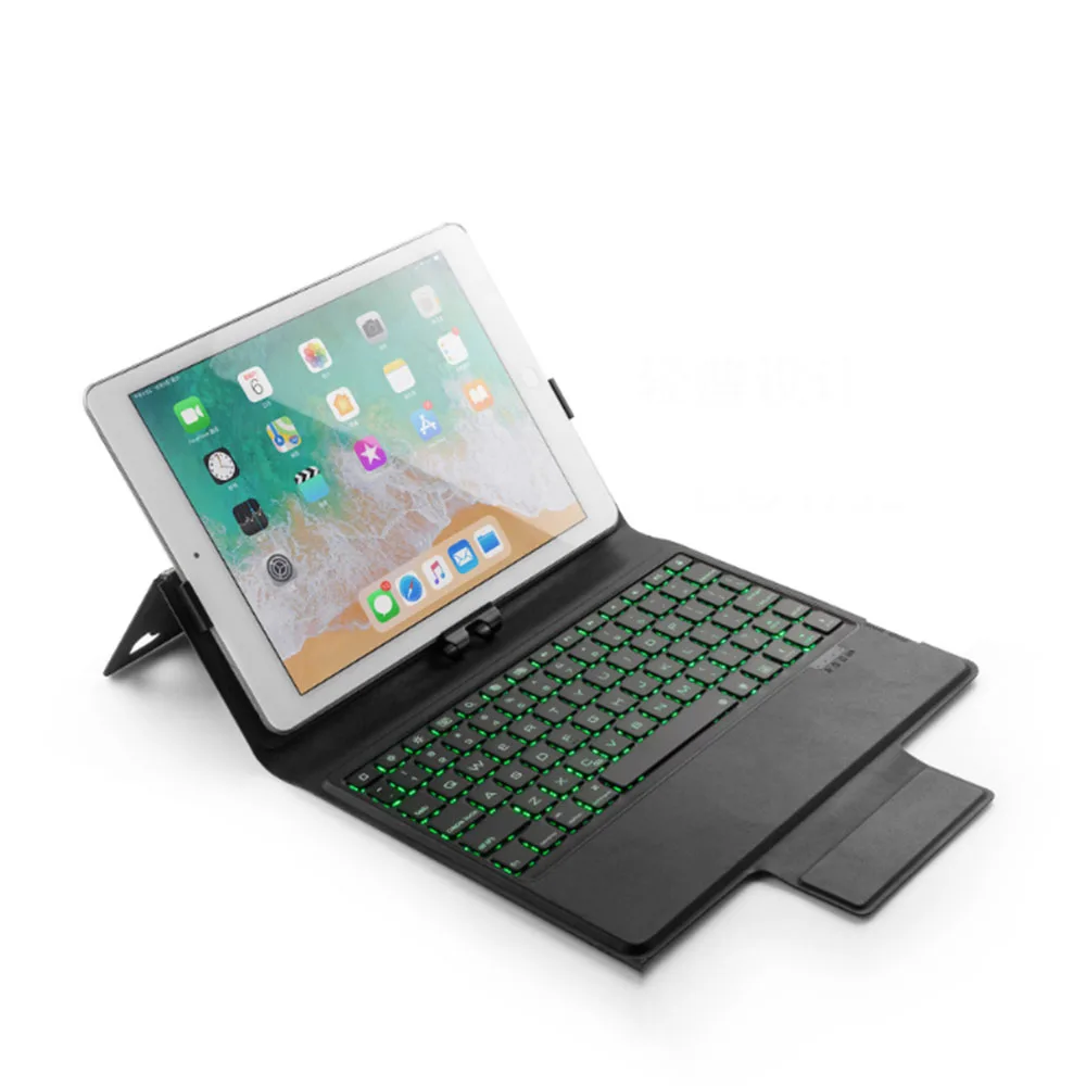 5.1 Bluetooth Keyboard Wirless for new iPad /iPad pro/Air 1/ Air 2 ,All In One Leather Case + 7 Color Backlit+ Ultra Thin Design
5.1 Bluetooth Keyboard Wirless for new iPad /iPad pro/Air 1/ Air 2 ,All In One Leather Case + 7 Color Backlit+ Ultra Thin Design