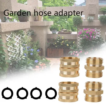 Garden Hose Adapter Set Male to Male Female to Female 3/4 Inch Brass Connector with Extra 4 Washers
Garden Hose Adapter Set Male to Male Female to Female 3/4 Inch Brass Connector with Extra 4 Washers