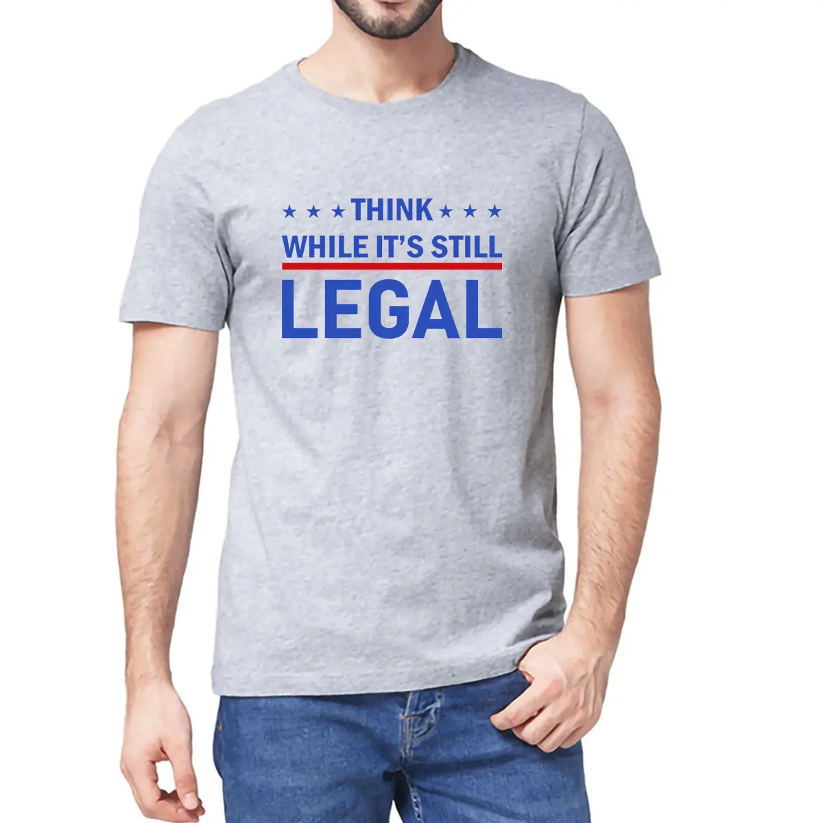 Unisex 100% Cotton Think While It's Still Legal Political Men's Novelty Oversized T-Shirt Women Casual Streetwear Soft Humor Tee
Unisex 100% Cotton Think While It's Still Legal Political Men's Novelty Oversized T-Shirt Women Casual Streetwear Soft Humor Tee