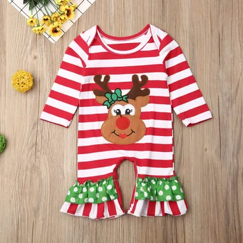 Pudcoco Newborn Baby Boy Girl Clothes Christmas Print Striped Ruffle Cotton Long Sleeve Romper Jumpsuit One-Piece Outfit Clothes
Pudcoco Newborn Baby Boy Girl Clothes Christmas Print Striped Ruffle Cotton Long Sleeve Romper Jumpsuit One-Piece Outfit Clothes