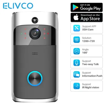 Smart Video Doorbell WiFi Two Way Audio Wireless Video Intercom IP Camera Monitor Home Security Ring Door Bell APP Control
Smart Video Doorbell WiFi Two Way Audio Wireless Video Intercom IP Camera Monitor Home Security Ring Door Bell APP Control