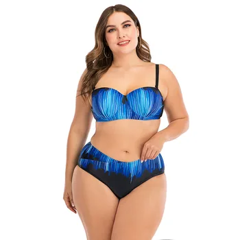 New Plus Size Gradient Color Swimwear Bikini Set Push Up Swimsuit Women Two Pieces Bathing Suits Maillot De Bain Femme 2020 
New Plus Size Gradient Color Swimwear Bikini Set Push Up Swimsuit Women Two Pieces Bathing Suits Maillot De Bain Femme 2020