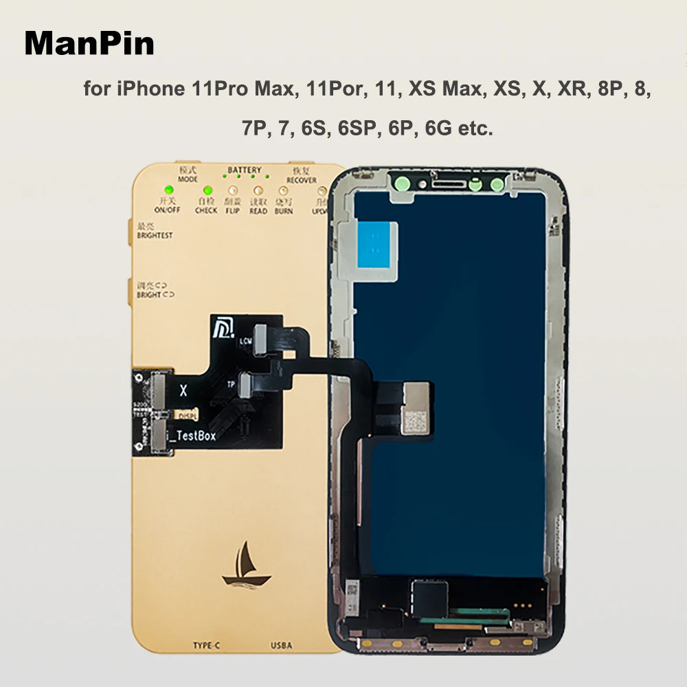 For iPhone 11Pro MAX XS XR X LCD Screen Tester Ambient Light Sensor True Tone 3D Touch Testing Original Color Recover DL S200
For iPhone 11Pro MAX XS XR X LCD Screen Tester Ambient Light Sensor True Tone 3D Touch Testing Original Color Recover DL S200