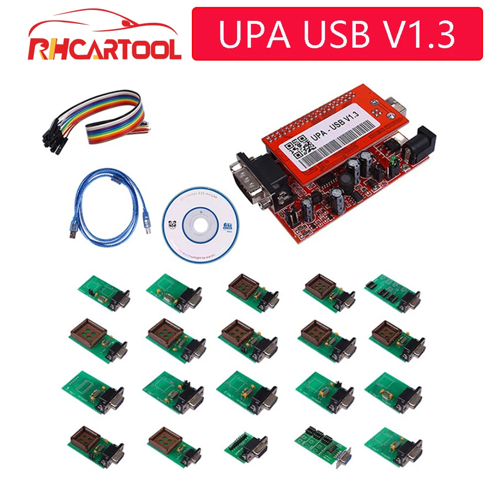UPA USB V1.3 ECU Programmer Diagnostic-tool UPA-USB Programmer UPA main unit simple version /with Full Adapters version optional
UPA USB V1.3 ECU Programmer Diagnostic-tool UPA-USB Programmer UPA main unit simple version /with Full Adapters version optional