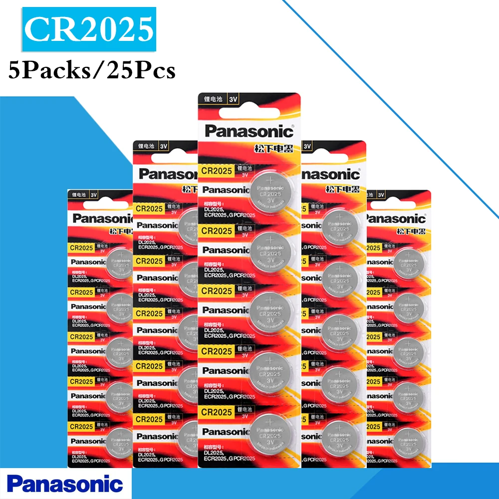 25pcs Original PANASONIC CR2025 ECR2025 LM2025 3v Button Battery Coin Lithium Battery For Watch Toy Toys BR2025 DL2025 KCR2025
25pcs Original PANASONIC CR2025 ECR2025 LM2025 3v Button Battery Coin Lithium Battery For Watch Toy Toys BR2025 DL2025 KCR2025