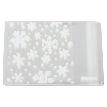 New 50 Clear Snowflake Cookie Bag, Plastic Cellophane Adhesive Sealant, Bakery Gift Cello Bags
New 50 Clear Snowflake Cookie Bag, Plastic Cellophane Adhesive Sealant, Bakery Gift Cello Bags