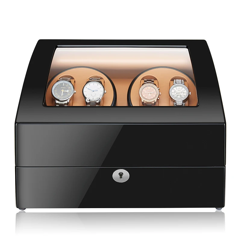 JQUEEN 4 Automatic Wood Watch Winder with 6 Storage Case Black Baking Finish 5 Modes For Mechanical Watch
JQUEEN 4 Automatic Wood Watch Winder with 6 Storage Case Black Baking Finish 5 Modes For Mechanical Watch