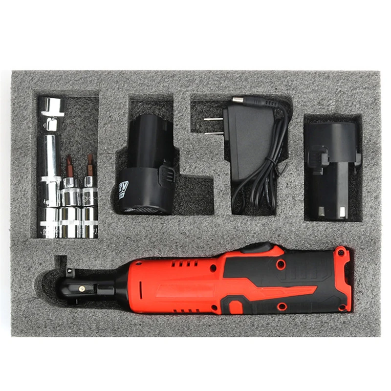 durable Electric Charging Ratchet Wrench Lithium Battery Tool 12V 3/8'' 90 Degree Angle Part Tool Kits
durable Electric Charging Ratchet Wrench Lithium Battery Tool 12V 3/8'' 90 Degree Angle Part Tool Kits