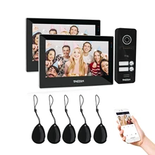 TUYA TMEZON WiFi Video Doorphone Doorbell Intercom 7 Inch 1080P Touchscreen Monitor WithWired Camera(2M1C) APP/Swipe Card Unlock
TUYA TMEZON WiFi Video Doorphone Doorbell Intercom 7 Inch 1080P Touchscreen Monitor WithWired Camera(2M1C) APP/Swipe Card Unlock