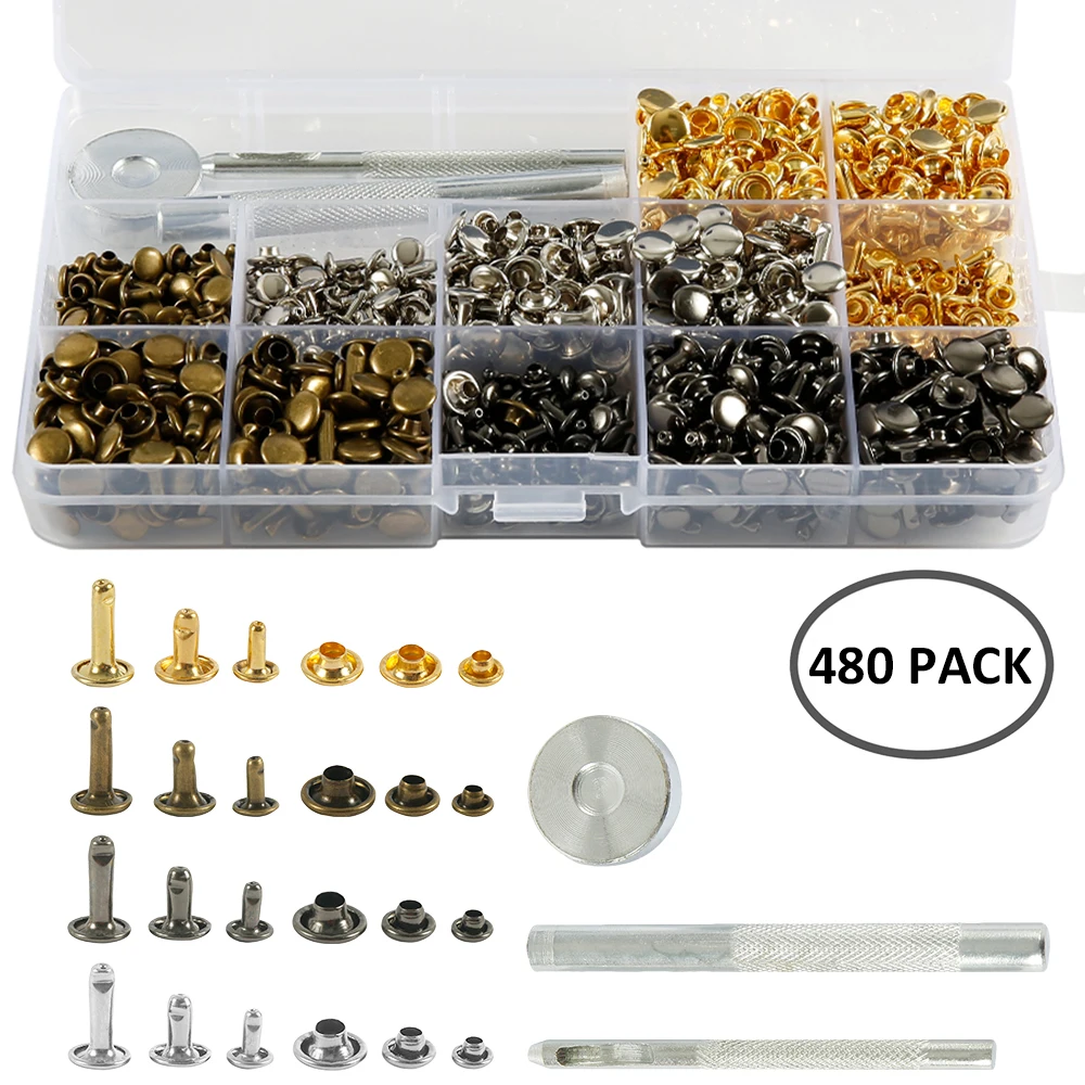40-120 Pcs 4 Colors Snap Fasteners Leather Snaps Button Kit Jeans Press Studs with 4 Pieces Fixing Tools, 12.5 Mm In Diameter
40-120 Pcs 4 Colors Snap Fasteners Leather Snaps Button Kit Jeans Press Studs with 4 Pieces Fixing Tools, 12.5 Mm In Diameter