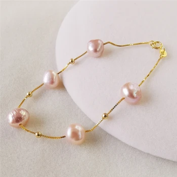 DAIMI Pearl Bracelet Silver 925 Jewelry White/Black/Pink/Purple Natural Freshwater Baroque Pearl Bracelets For Wome
DAIMI Pearl Bracelet Silver 925 Jewelry White/Black/Pink/Purple Natural Freshwater Baroque Pearl Bracelets For Wome
