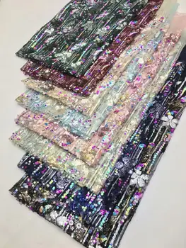 2020 New Gold Sequins Luxury French Lace Fabric High Quality African Nigerian Flower Embroidered Tulle Lace Fabric For Wedding
2020 New Gold Sequins Luxury French Lace Fabric High Quality African Nigerian Flower Embroidered Tulle Lace Fabric For Wedding