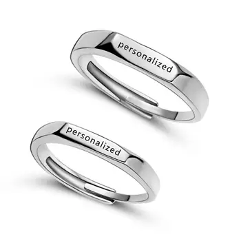 Engrave Name Lovers Couple Rings Wedding Promise Ring Fashion Custom Letters Name Date Vintage Adjustable Personalized Jewelry
Engrave Name Lovers Couple Rings Wedding Promise Ring Fashion Custom Letters Name Date Vintage Adjustable Personalized Jewelry