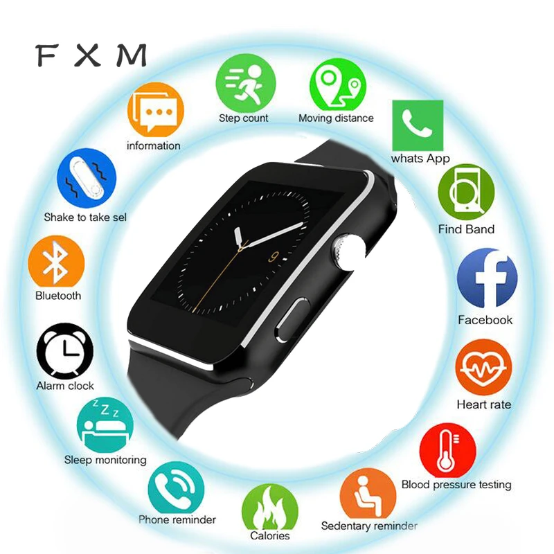 

Smart Watch Men Supports SIM TF Card GPS Positioning Camera Male Smart Watch Digital Bluetooth Touch Screen with Camera Suitable