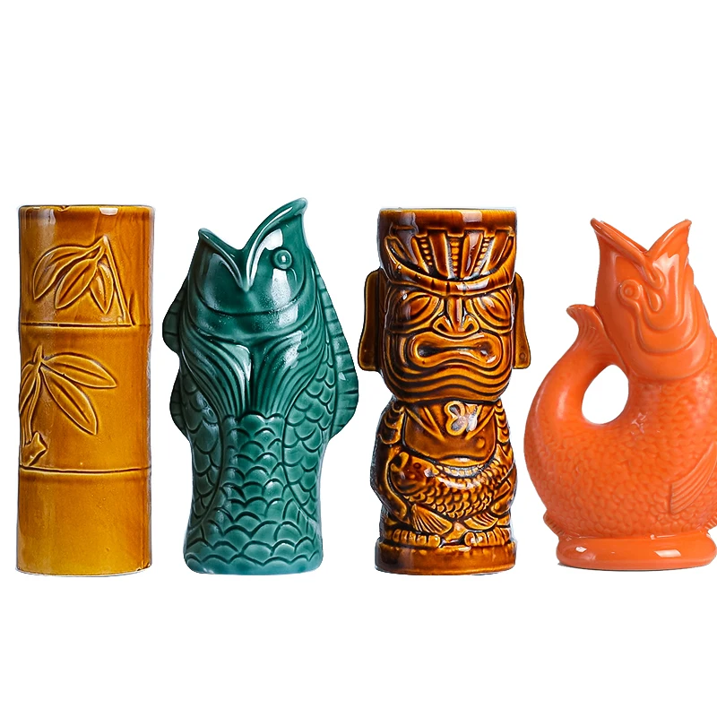 Hawaii Tiki Mugs Cocktail Fish Cup Beer Beverage Mug Wine Mug Ceramic Easter Islander Tiki Mug Bar Tool
Hawaii Tiki Mugs Cocktail Fish Cup Beer Beverage Mug Wine Mug Ceramic Easter Islander Tiki Mug Bar Tool