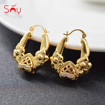 Sunny Jewelry Fashion Jewelry 2020 New Design Hoop Earrings For Women High Quality Zircon Exquisite Heart-shaped Flowers Gift
Sunny Jewelry Fashion Jewelry 2020 New Design Hoop Earrings For Women High Quality Zircon Exquisite Heart-shaped Flowers Gift