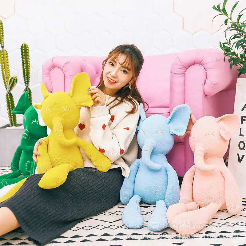 style ins cute long legs elephant plush doll toy birthday gift