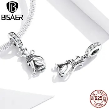 BISAER Charms 925 Sterling Silver Retro Egyptian Cat Animal Beads Fit DIY Bracelet Necklace For Women Zircon Jewelry GXC1505 
BISAER Charms 925 Sterling Silver Retro Egyptian Cat Animal Beads Fit DIY Bracelet Necklace For Women Zircon Jewelry GXC1505