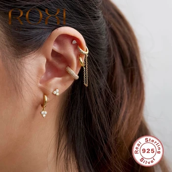 ROXI Asymmetric Zircon Crystal Long Chain Hoop Earrings for Women Small Round Ball Chain Piercings Cartilage Earrings Silver 925
ROXI Asymmetric Zircon Crystal Long Chain Hoop Earrings for Women Small Round Ball Chain Piercings Cartilage Earrings Silver 925
