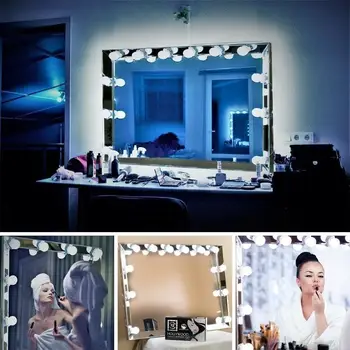 Mirror Lights Kit 10Bulb Makeup Light Vanity Mirror Lights Glamour Table Set LED Bulb Beauty LED Mirror Lights Dressing Room
Mirror Lights Kit 10Bulb Makeup Light Vanity Mirror Lights Glamour Table Set LED Bulb Beauty LED Mirror Lights Dressing Room