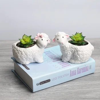 Cute Sheep Flowerpot Animal Flowerpot Cartoon Cute Little Sheep Succulent Flowerpot Balcony Desktop Flowerpot
Cute Sheep Flowerpot Animal Flowerpot Cartoon Cute Little Sheep Succulent Flowerpot Balcony Desktop Flowerpot