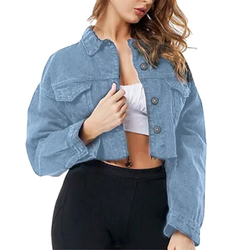 Female coat women's windbreaker тренч Long Sleeve Denim Short Coat Ladies Casual Jacket Outwear Jeans Overcoat h4
Female coat women's windbreaker тренч Long Sleeve Denim Short Coat Ladies Casual Jacket Outwear Jeans Overcoat h4