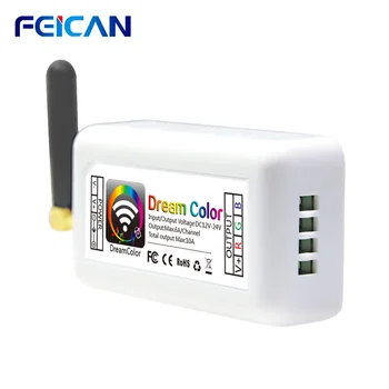 Wifi LED Controller 12-24V RGB Controller 12A 3Channel LED Strip Light Control By Android and IOS APP For SMD2835 5050 Tape
Wifi LED Controller 12-24V RGB Controller 12A 3Channel LED Strip Light Control By Android and IOS APP For SMD2835 5050 Tape