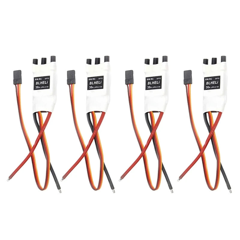4PCS 30A Blheli 2-4S 5V3A Four-Six-Axis Multi-Rotor Brushless ESC for DIY Multi-Axis Four-Axis Aircraft
4PCS 30A Blheli 2-4S 5V3A Four-Six-Axis Multi-Rotor Brushless ESC for DIY Multi-Axis Four-Axis Aircraft