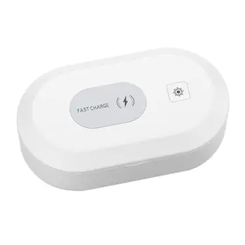 Free shipping UV Smartphone Sanitizer Wireless Charger 15W Watch Jewelry Cleaner Portable Disinfector Box UVC Light
Free shipping UV Smartphone Sanitizer Wireless Charger 15W Watch Jewelry Cleaner Portable Disinfector Box UVC Light