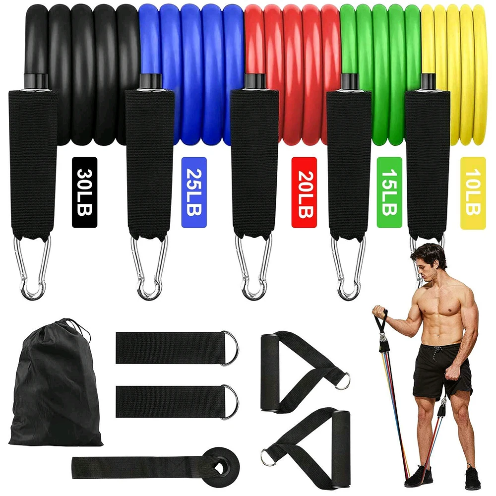 11pcs/set Latex Resistance Band Crossfit Training Exercise Yoga Tubes Pull Rope Rubber Expander Elastic Bands Fitness Equipment
11pcs/set Latex Resistance Band Crossfit Training Exercise Yoga Tubes Pull Rope Rubber Expander Elastic Bands Fitness Equipment