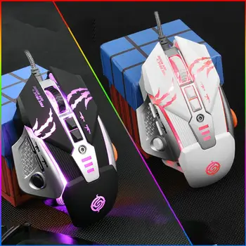 Wired Programmable Gaming Mouse RGB LED Breathing Light 6 Gear DPI Adjustable Computer Laptop Mouse for Gaming Office
Wired Programmable Gaming Mouse RGB LED Breathing Light 6 Gear DPI Adjustable Computer Laptop Mouse for Gaming Office