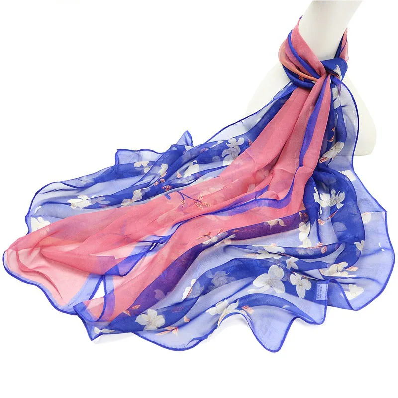 New Georgette Women Silk Scarf Gradient Color Fashion Female Printing Rectangular Chiffon Scarves Bandanas Beach Sunscreen Shawl
New Georgette Women Silk Scarf Gradient Color Fashion Female Printing Rectangular Chiffon Scarves Bandanas Beach Sunscreen Shawl